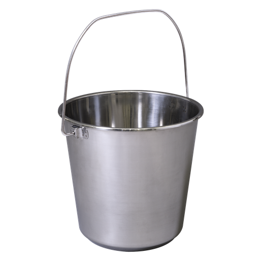 [BM8L] Sealey Stainless Steel Mop Bucket 12L