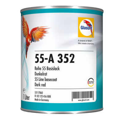 [GLA.50411054] 1ltr Glasurit 55-A352 Dark Red Tinter (Each)