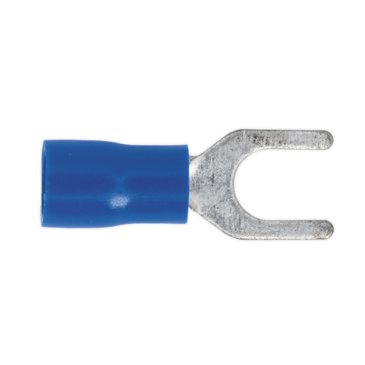 [BT14] Sealey Easy-Entry Fork Terminal 5.3mm (2BA), Blue Pack of 100