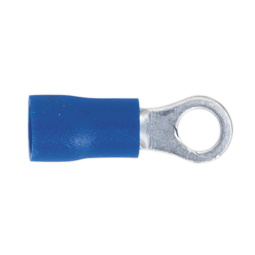 [BT24] Sealey Easy-Entry Ring Terminal 4.3mm (4BA), Blue - Pack of 100