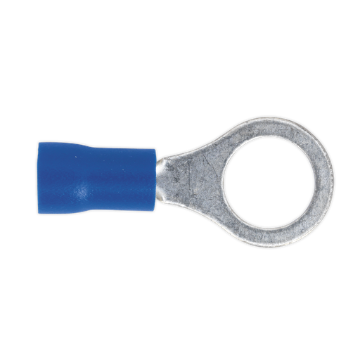 [BT27] Sealey Easy-Entry Ring Terminal 8.4mm (5/16"), Blue - Pack of 100