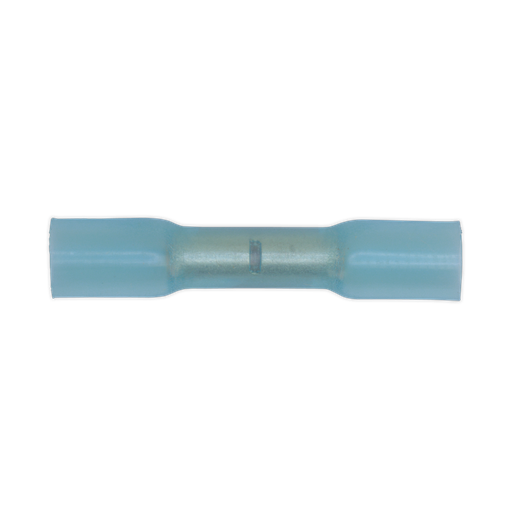 [BTSB100] Sealey Heat Shrink Butt Connector Terminal 5.8mm, Blue - Pack of 100