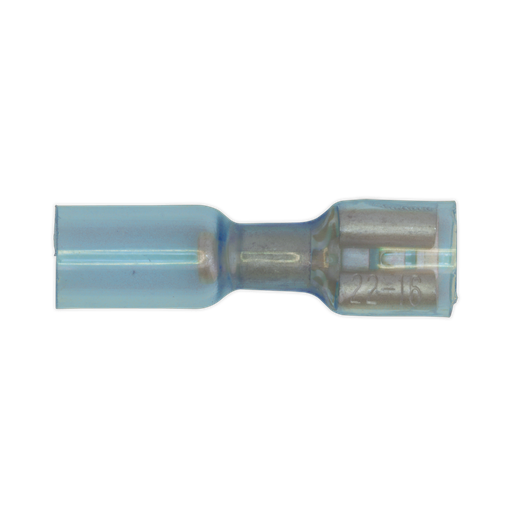 [BTSPF25] Sealey Heat Shrink Push-On Female Terminal 6.4mm, Blue - Pack of 25