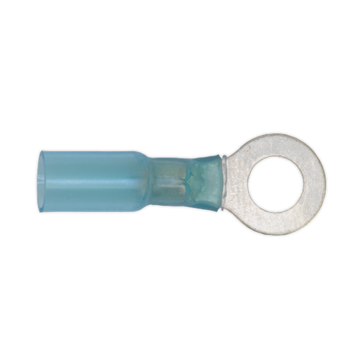 [BTSR2584] Sealey Heat Shrink Ring Terminal 8.4mm, Blue - Pack of 25