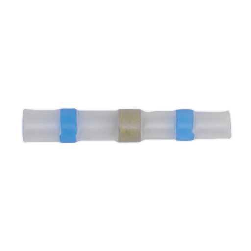 [BTSSB25] Sealey Heat Shrink Butt Connector Solder Terminal 16-14 AWG, Blu