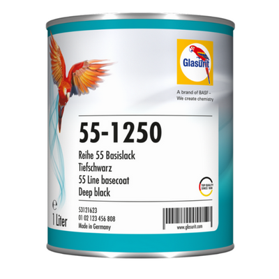 [GLA.50411090] 1ltr Glasurit 55-1250 Deep Black Tinter (Each)
