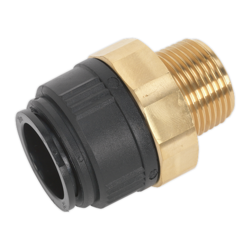 [CAS28BSA] Sealey Speedfit® Brass Straight Adaptor 28mm x 1"BSPT