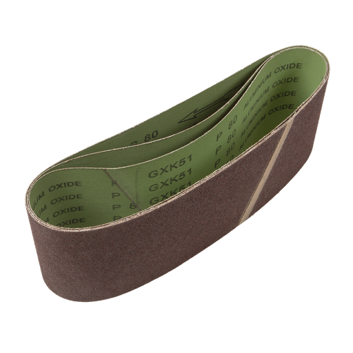 [CB16180/3] 100 x 610mm Sanding Belt 80Grit - Pack of 3