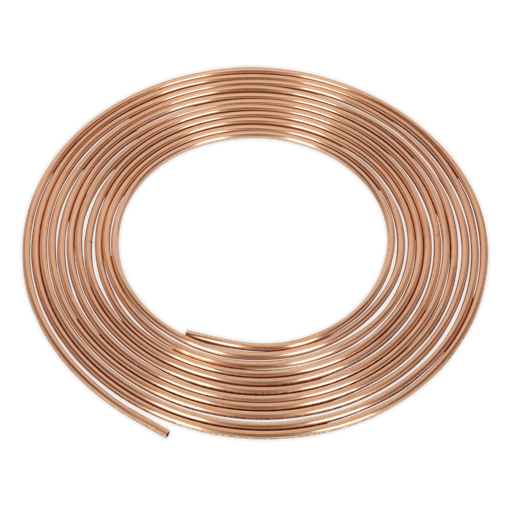[CBP002] Sealey Brake Pipe Copper Tubing 22 Gauge 3/16" x 25ft - BS EN 12449 C106
