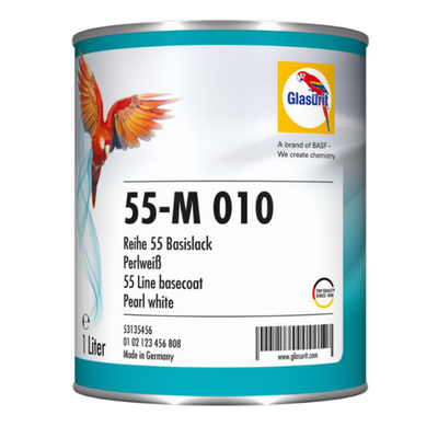 [GLA.50411121] 1ltr Glasurit 55-M010 Pearl White Tinter (Each)