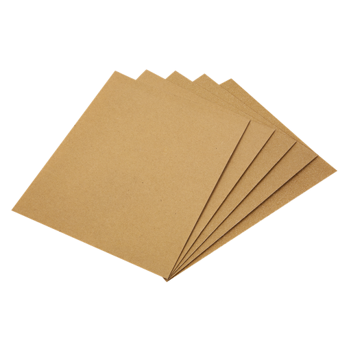 [CGA] Sealey Worksafe® Glasspaper 280 x 230mm, Assorted - Pack of 5