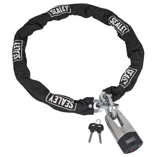 [CLA109DL] Sealey Motorcycle Chain & Disc Lock 10.5 x 10.5 x 1500mm 4* ART Approved