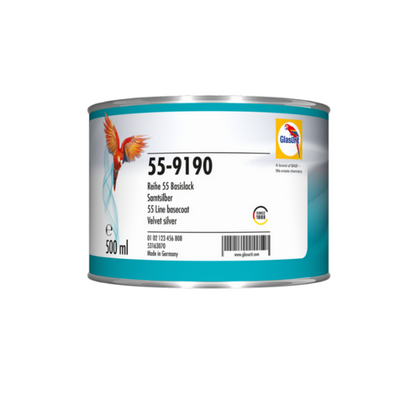 [GLA.50411164] 500ml Glasurit 55-9190 Velvet Silver Tinter (Each)