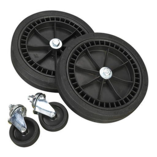 [COMPKIT5] Sealey Wheel Kit for Fixed Compressors - 2 Castors & 2 Fixed