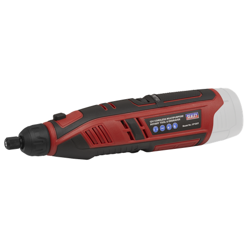 [CP1207] Sealey SV12 Series Cordless Multipurpose Rotary Tool & Engraver Kit 12V 49pc - Body Only