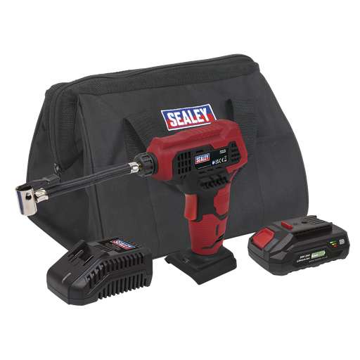 [CP20VAPKIT1] Sealey SV20 Series Cordless Air Pump Kit 20V 2Ah