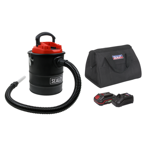 [CP20VAVKIT1] Sealey SV20 Series 15L Cordless Handheld Ash Vacuum Cleaner Kit 20V 2Ah SV20