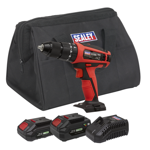 [CP20VDDKIT] Sealey SV20 Series 13mm Cordless Combi Drill Kit 20V - 2 Batteries
