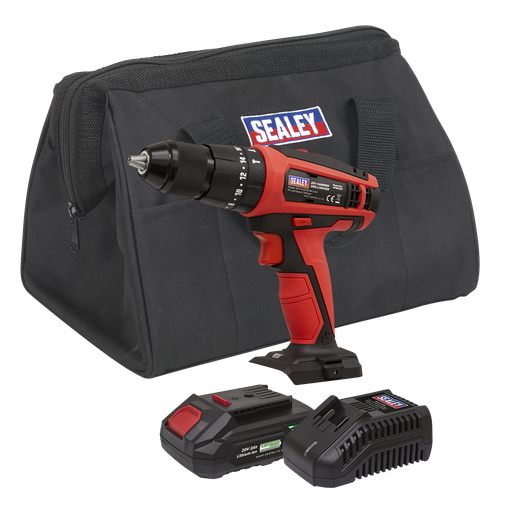 [CP20VDDKIT1] Sealey SV20 Series 13mm Cordless Combi Drill Kit 20V 2Ah