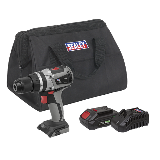 [CP20VDDXKIT1] Sealey Premier SV20 Series 13mm Brushless Cordless Combi Drill Kit 20V 2Ah