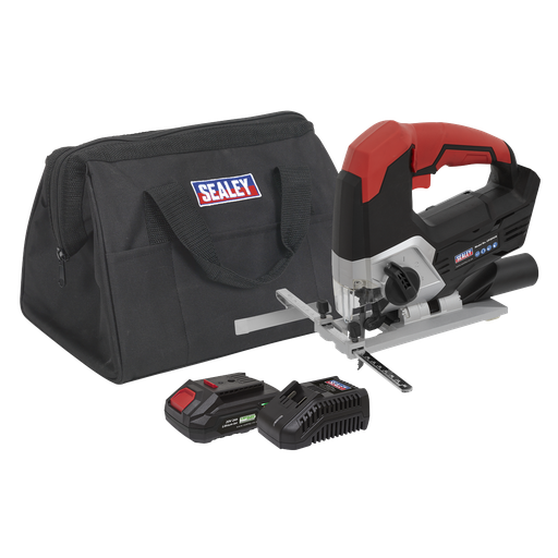 [CP20VJSKIT1] Sealey SV20 Series Cordless Jigsaw Kit 20V 2Ah