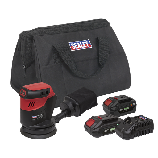 [CP20VOSKIT] Sealey SV20 Series 125mm Cordless Orbital Palm Sander 20V - 2 Batteries