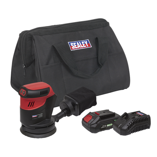 [CP20VOSKIT1] Sealey SV20 Series 125mm Cordless Orbital Palm Sander 20V 2Ah