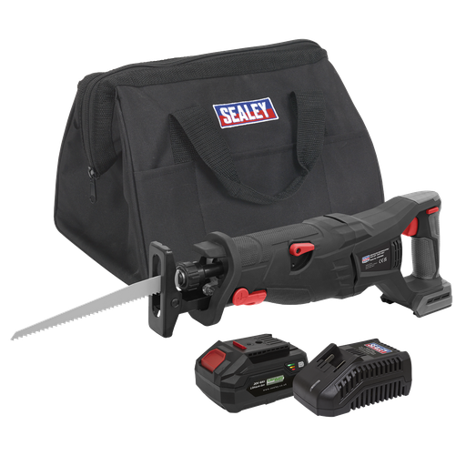 [CP20VRSXKIT1] Sealey Premier SV20 Series Brushless Cordless Reciprocating Saw 20V 4Ah Kit