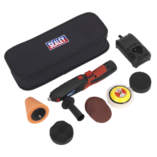 [CP2812V] Sealey Cordless Mini Sander/Polisher Kit 75mm 12V