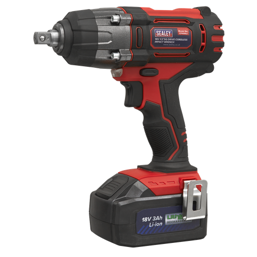 [CP400LI] Sealey 1/2"Sq Drive Cordless Impact Wrench 18V 3Ah