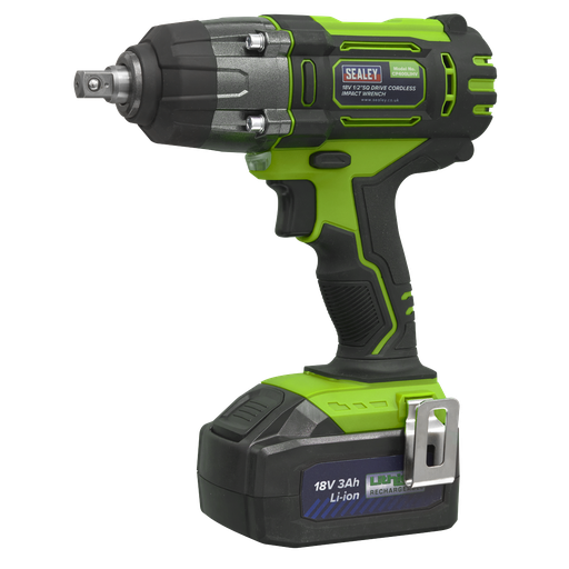 [CP400LIHV] Sealey 1/2"Sq Drive Hi-Vis Cordless Impact Wrench 18V 3Ah