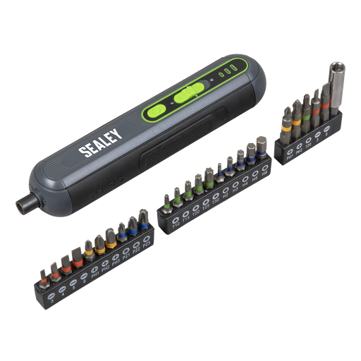 [CP4VSD] Sealey Cordless Screwdriver with Bit Set 4V 25pc