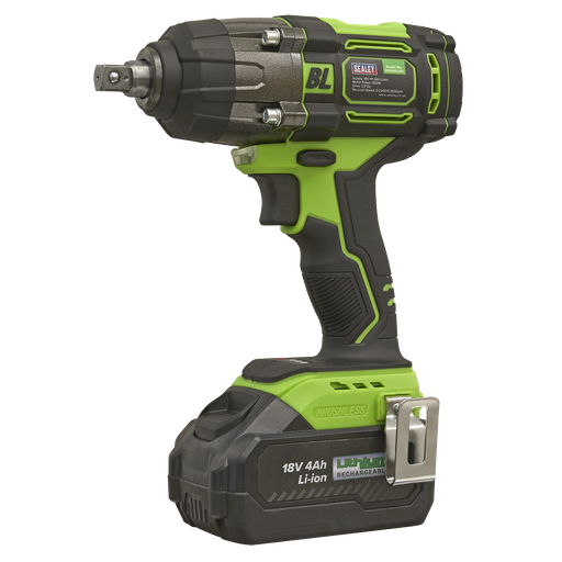 [CP650LIHV] Sealey 1/2"Sq Drive Cordless Brushless Impact Wrench 18V 4Ah