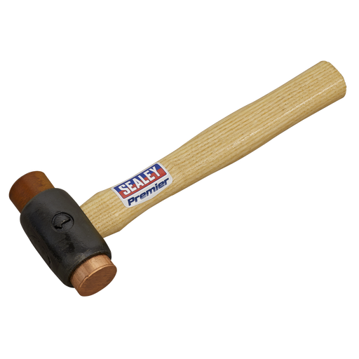 [CRF15] Sealey Premier Copper/Rawhide Faced Hammer with Hickory Shaft 1.5lb