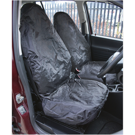 [CSC6] Sealey Heavy-Duty Front Seat Protector Set 2pc