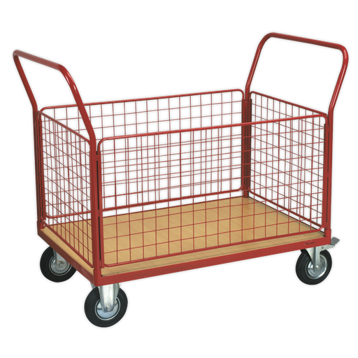 [CST773] Sealey Platform Truck with 4 Removable Sides 1200 x 800mm - 300kg Capacity