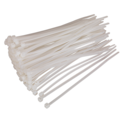 [CT15036P100W] Sealey Cable Tie 150 x 3.6mm, White - Pack of 100