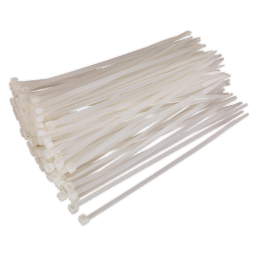 [CT20048P100W] Sealey Cable Tie 200 x 4.8mm, White - Pack of 100