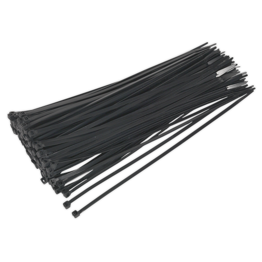 [CT30048P100] Sealey Cable Tie 300 x 4.8mm, Black - Pack of 100