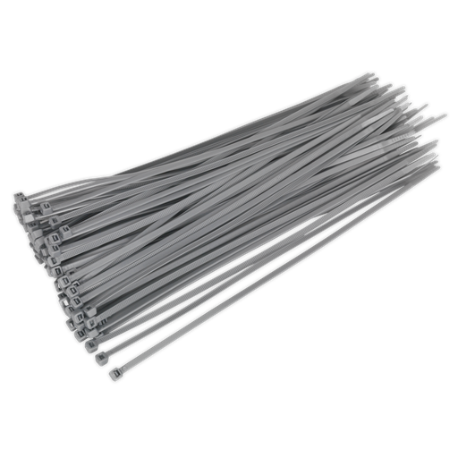 [CT30048P100S] Sealey Cable Tie 300 x 4.4mm, Silver - Pack of 100