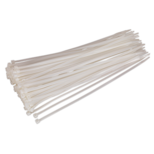 [CT30048P100W] Sealey Cable Tie 300 x 4.8mm, White - Pack of 100