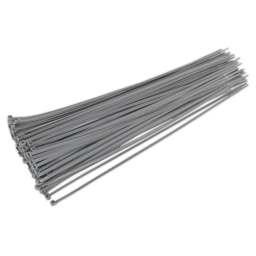[CT38048P100S] Sealey Cable Tie 380 x 4.4mm, Silver - Pack of 100