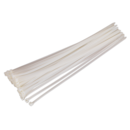 [CT45076P50W] Sealey Cable Tie 450 x 7.6mm, White - Pack of 50