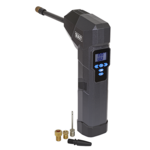 [CTI120] Sealey Compact Rechargeable Tyre Inflator & Power Bank with Worklight