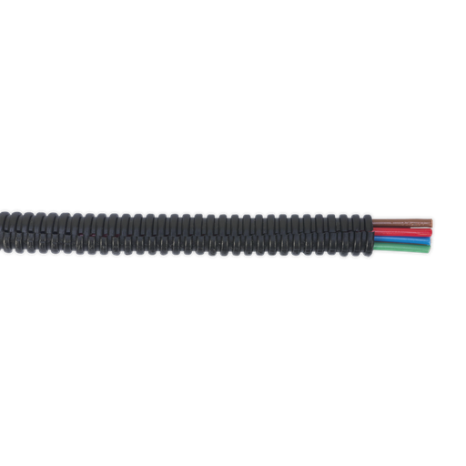 [CTS07200] Sealey Split Convoluted Cable Sleeving Split 7-10mm 200m