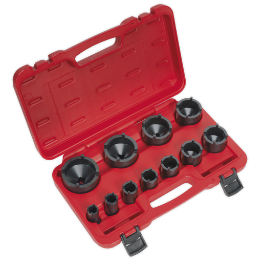 [CV025] Sealey Ball Joint Socket Set 1/2"Sq Drive 11pc