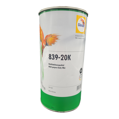 [GLA.50411507] 9.79kg Cartridge Glasurit 839-20K Multi Pupose Body Filler White