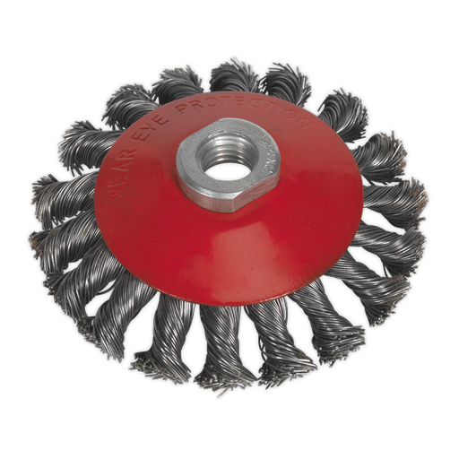 [CWB100] Sealey 100mm Conical Wire Brush M10 x 1.5mm