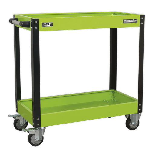 [CX109HV] Superline PRO® Heavy-Duty Workshop Trolley 2-Level - Hi-Vis Green