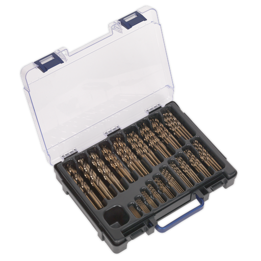 [DBS170CB] Sealey HSS Cobalt Fully Ground Drill Bit Assortment 1-10mm 170pc